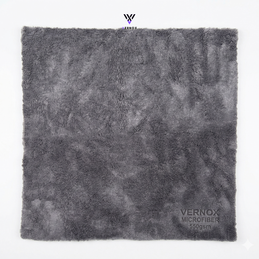 Vernox Ultra-Plush Microfiber Buffing Towel – 550 GSM - Set of 2 - 40 x 40 CM