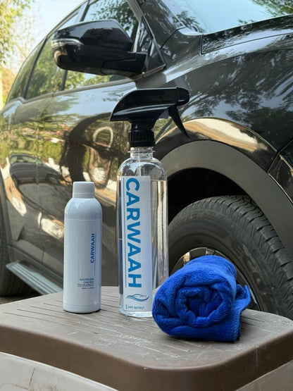 Carwaah - The Waterless Car Spa Kit - JUST SPRAY & WIPE